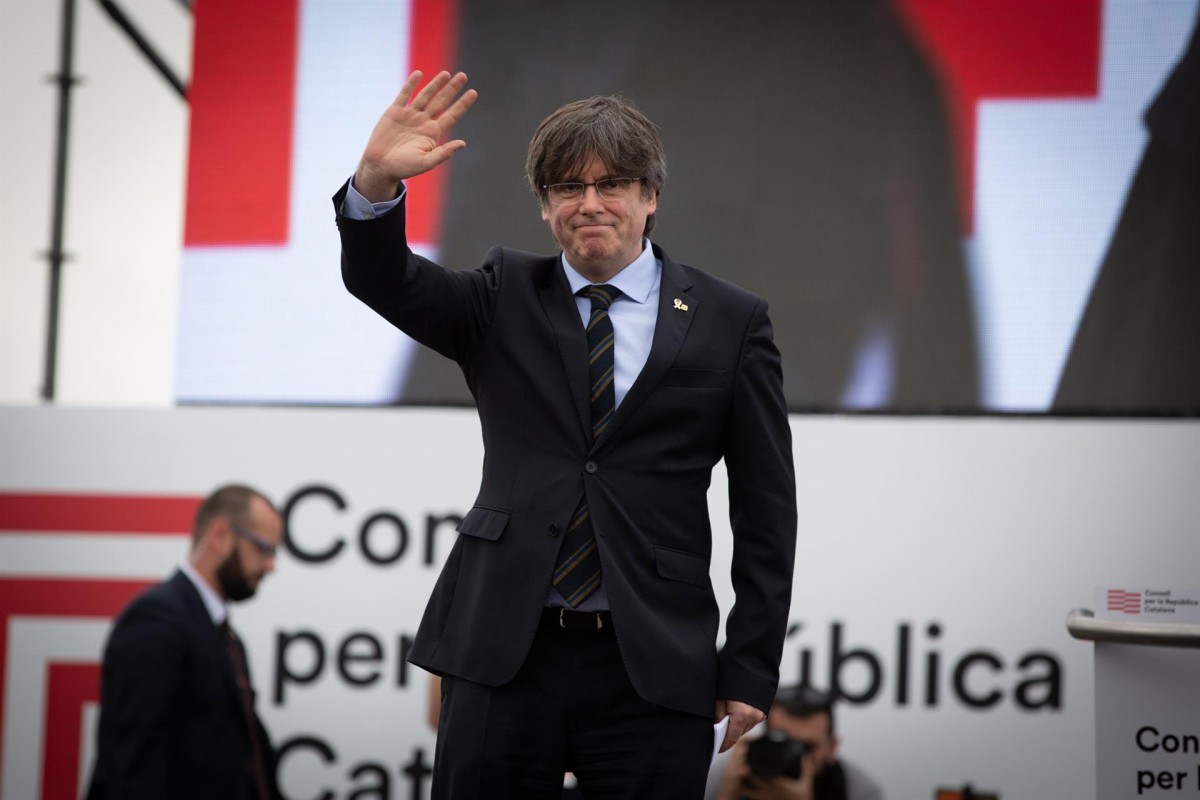 Carles Puigdemont, a Perpinyà. - Europa Press