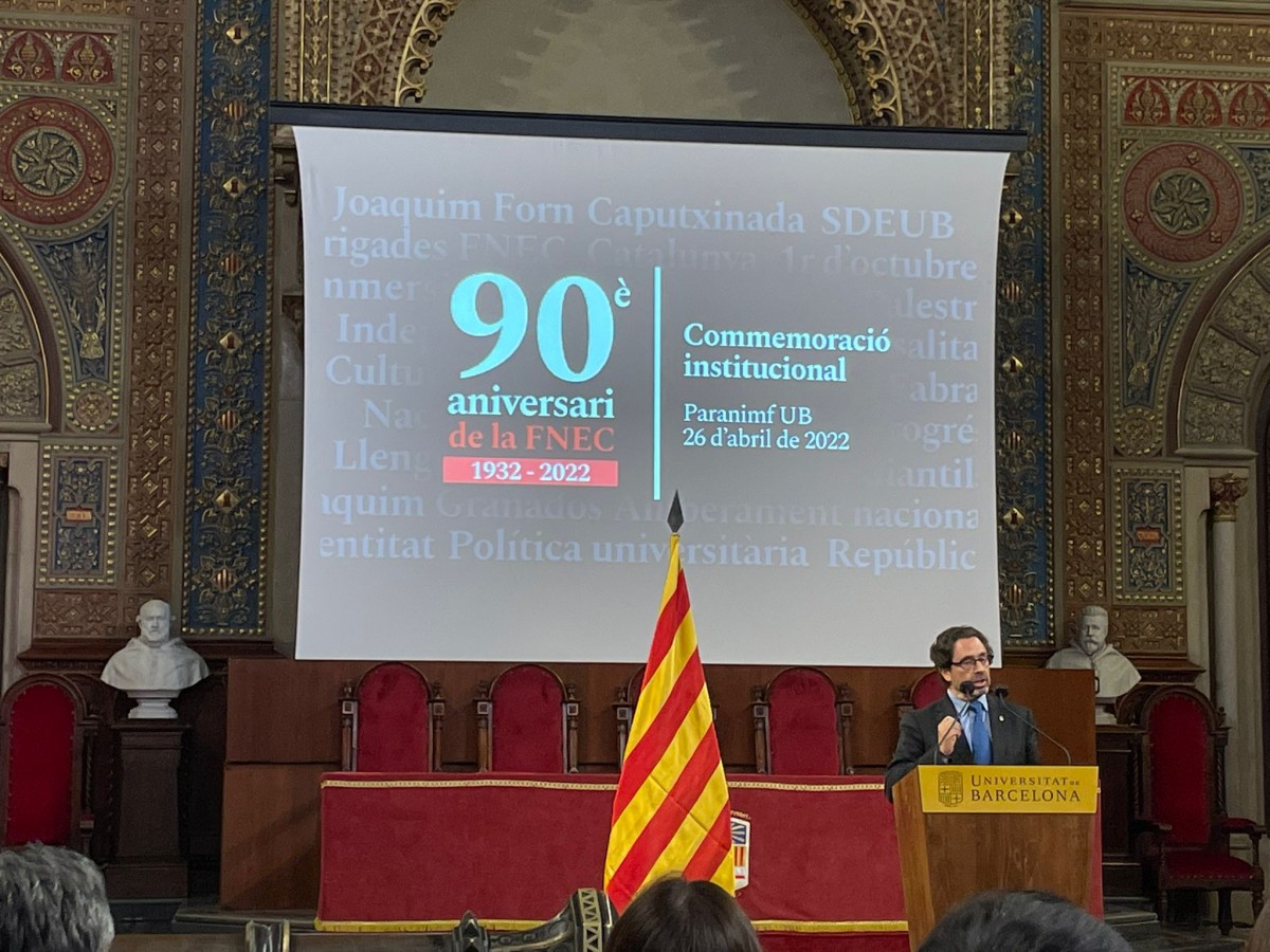 La FNEC celebra 90 anys invocant el «compromís indestructible» amb el país