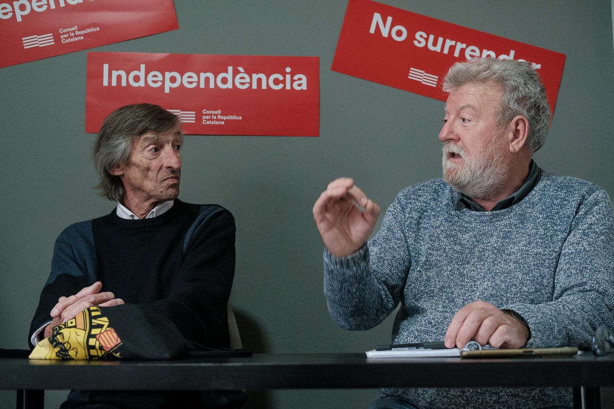 Tati Furriols i Jaume Sastre han iniciat una vaga de fam en defensa del català com a llengua vehicular a l'escola - Adrià Costa