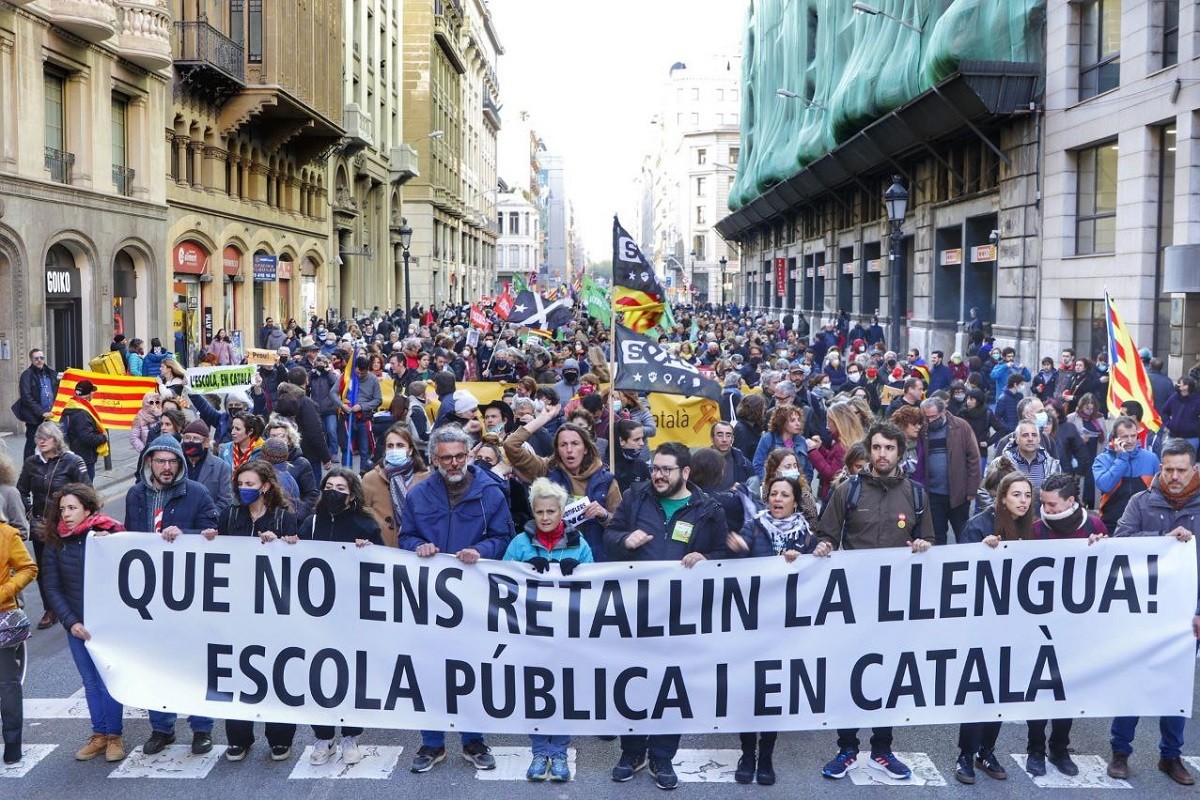 Manifestació a Barcelona en defensa del català a l'escola - Josep Lluís Escudero