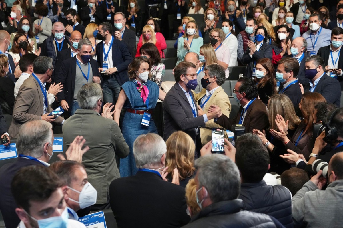 Feijóo i Gamarra, aquest divendres al Congrés del PP. - PP