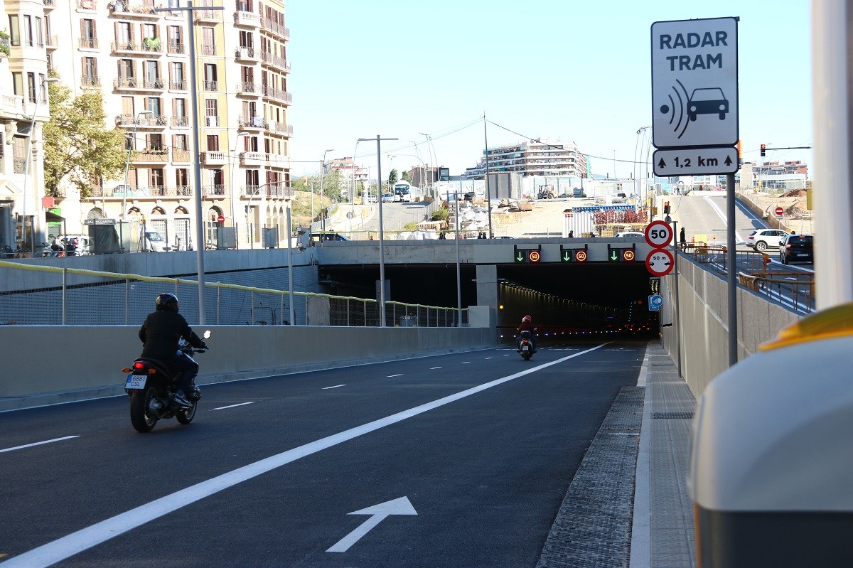 El túnel de Glòries en sentit Llobregat ja té data d'obertura