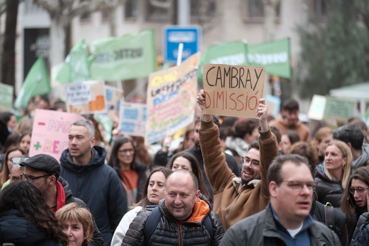 Els professors amenacen amb més protestes: «El tercer trimestre no serà tranquil»