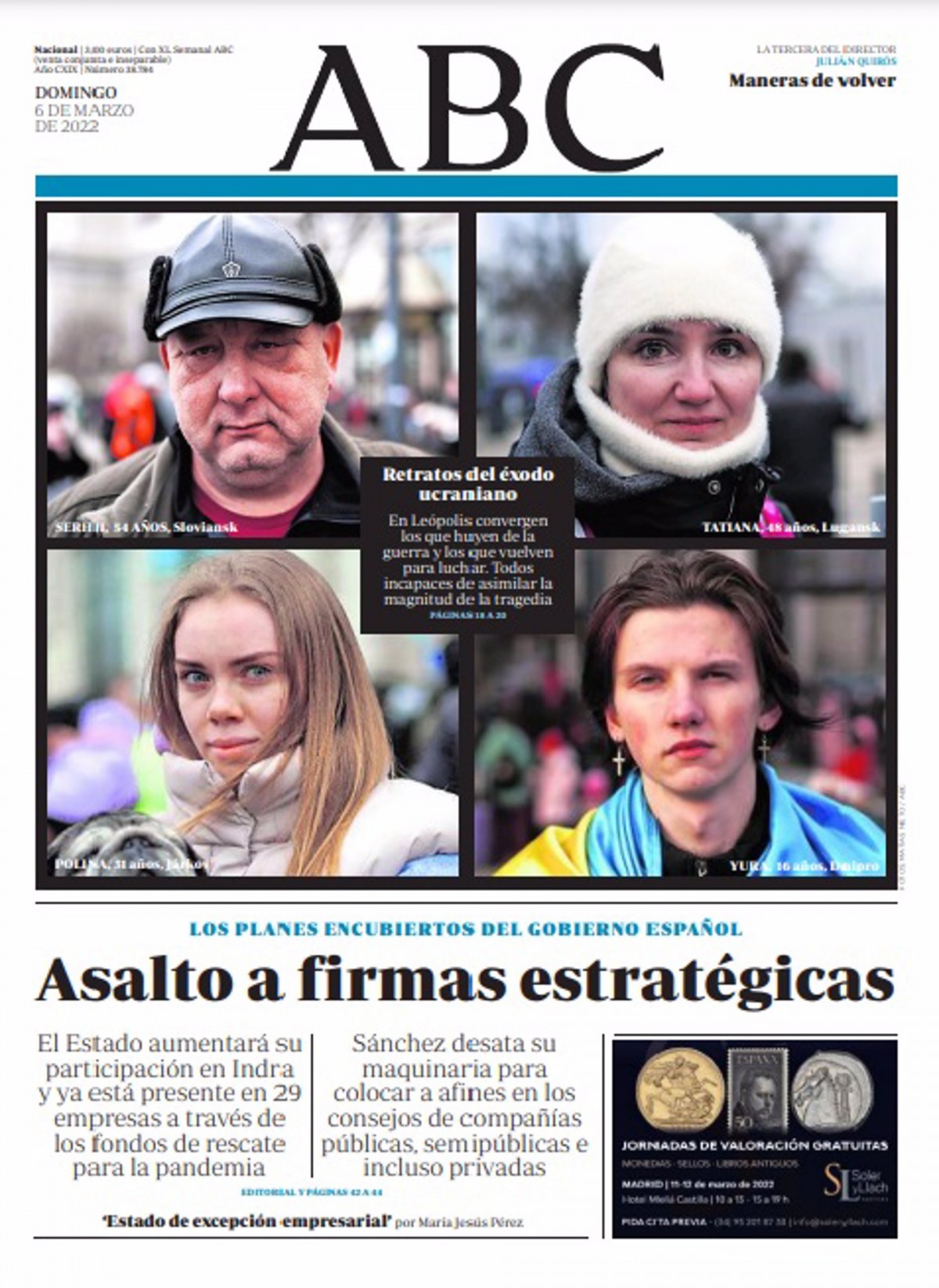 Portades | «Rússia es queda sola», a «El Periódico»