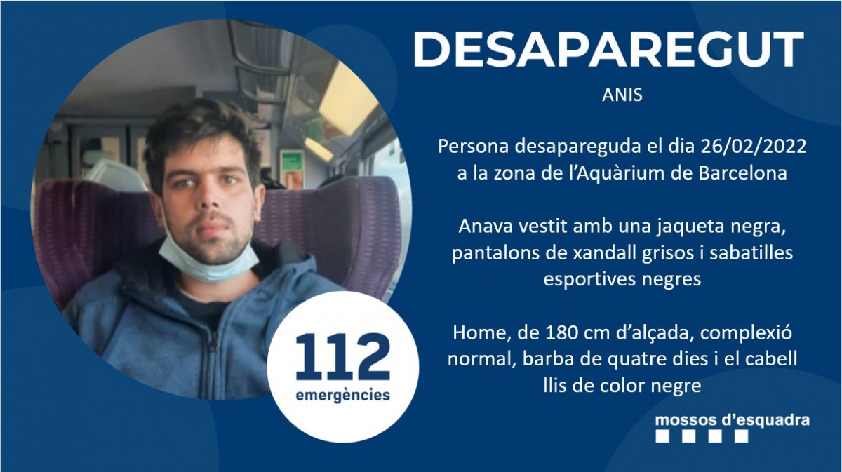 Localitzat «sa i estalvi» el noi desaparegut a Barcelona