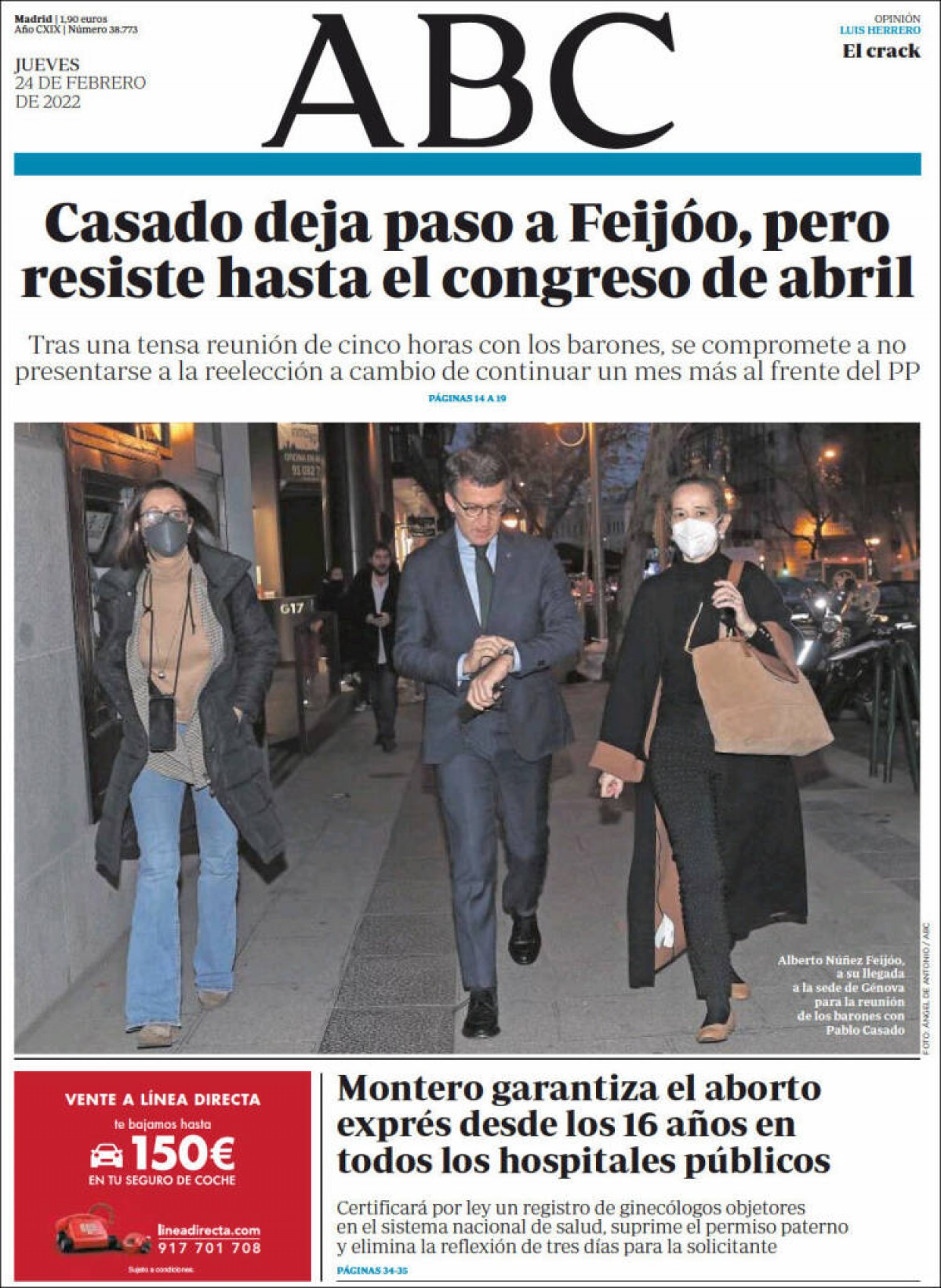 Portades | «Un guàrdia civil, a judici per assetjar una víctima de l'1-O», a «El Punt Avui»