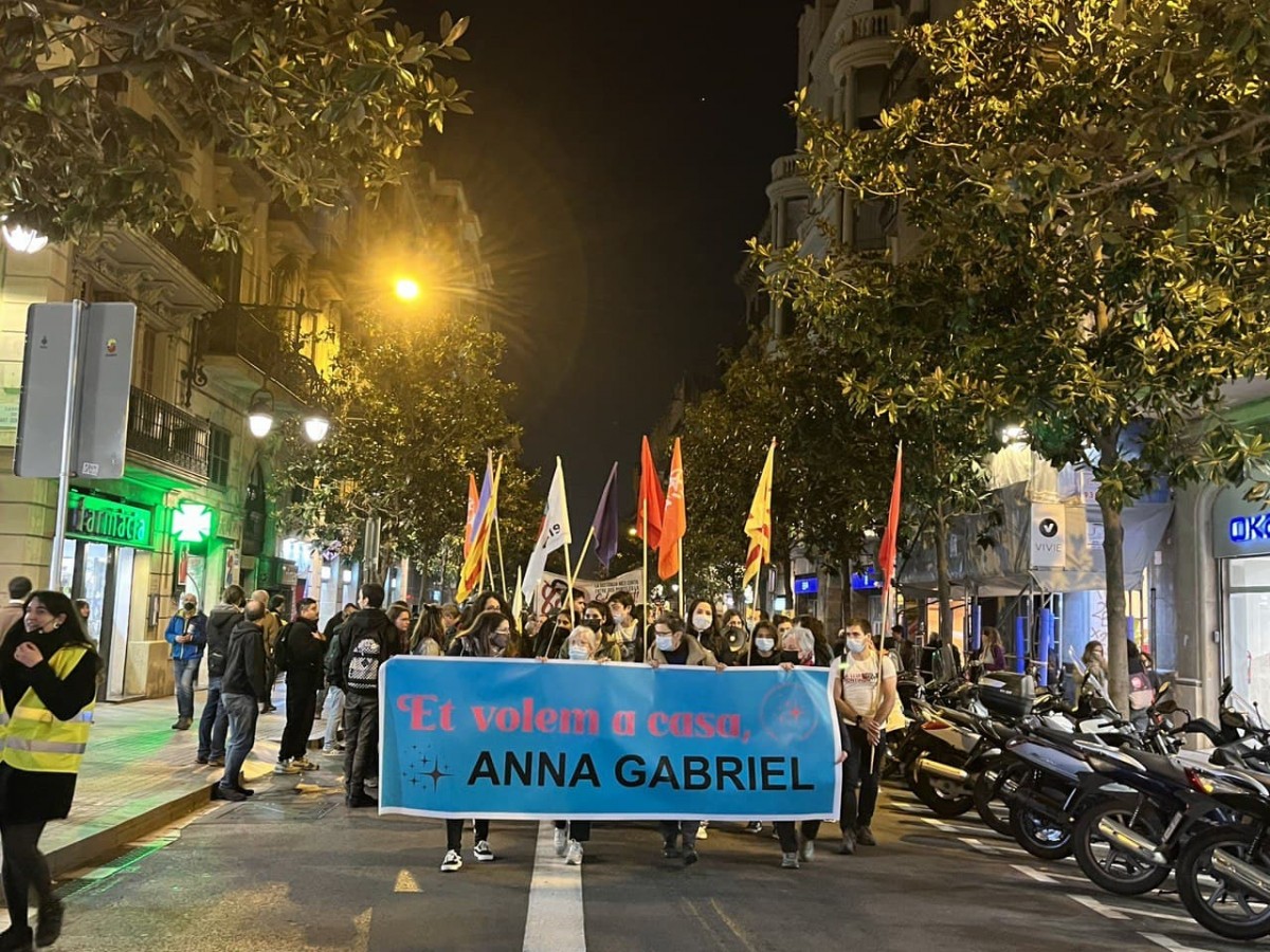 Clam pel retorn d'Anna Gabriel i la fi de la repressió