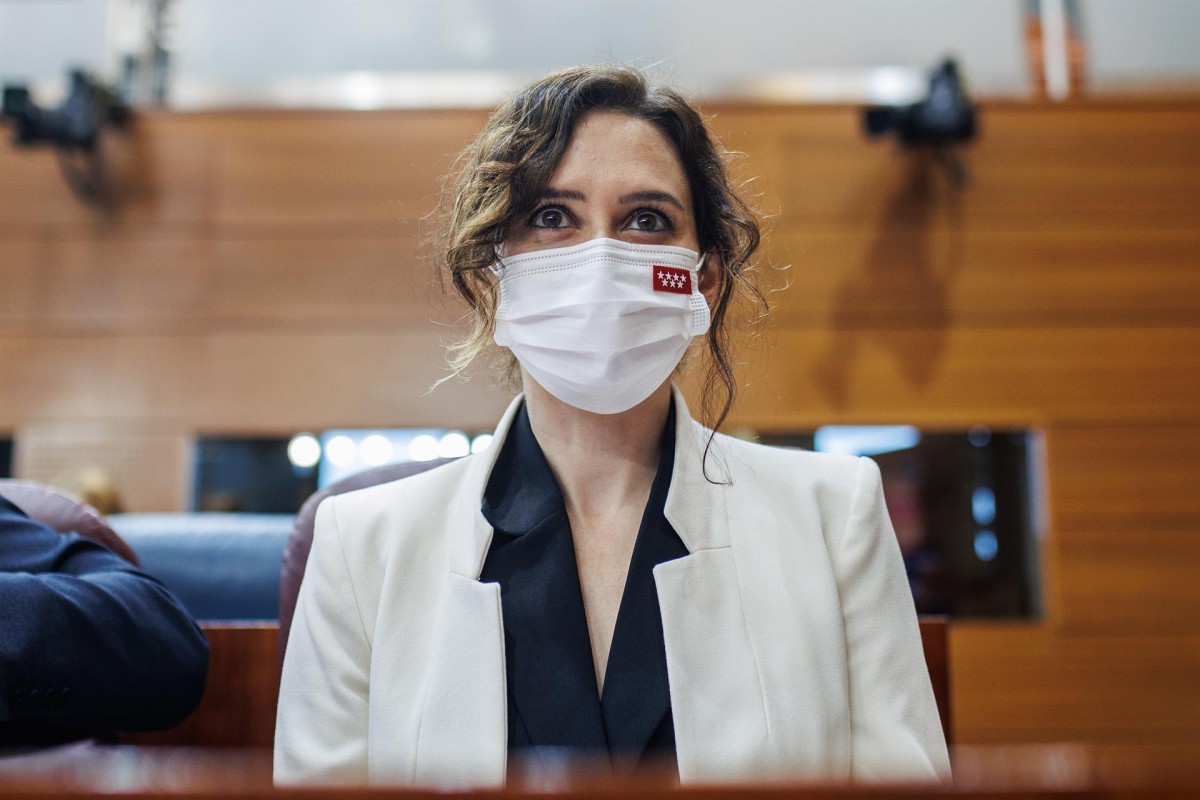 Isabel Díaz Ayuso, al parlament madrileny. - Europa Press