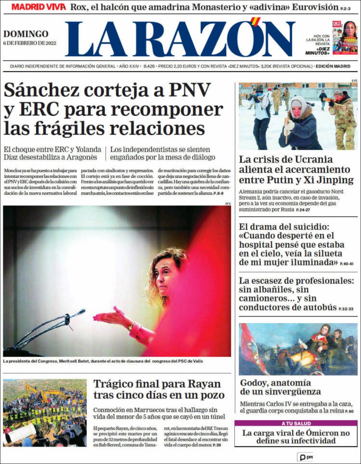 Portades | «Cauen en picat els casos de Covid en menors de 50 anys», a «El Punt Avui»