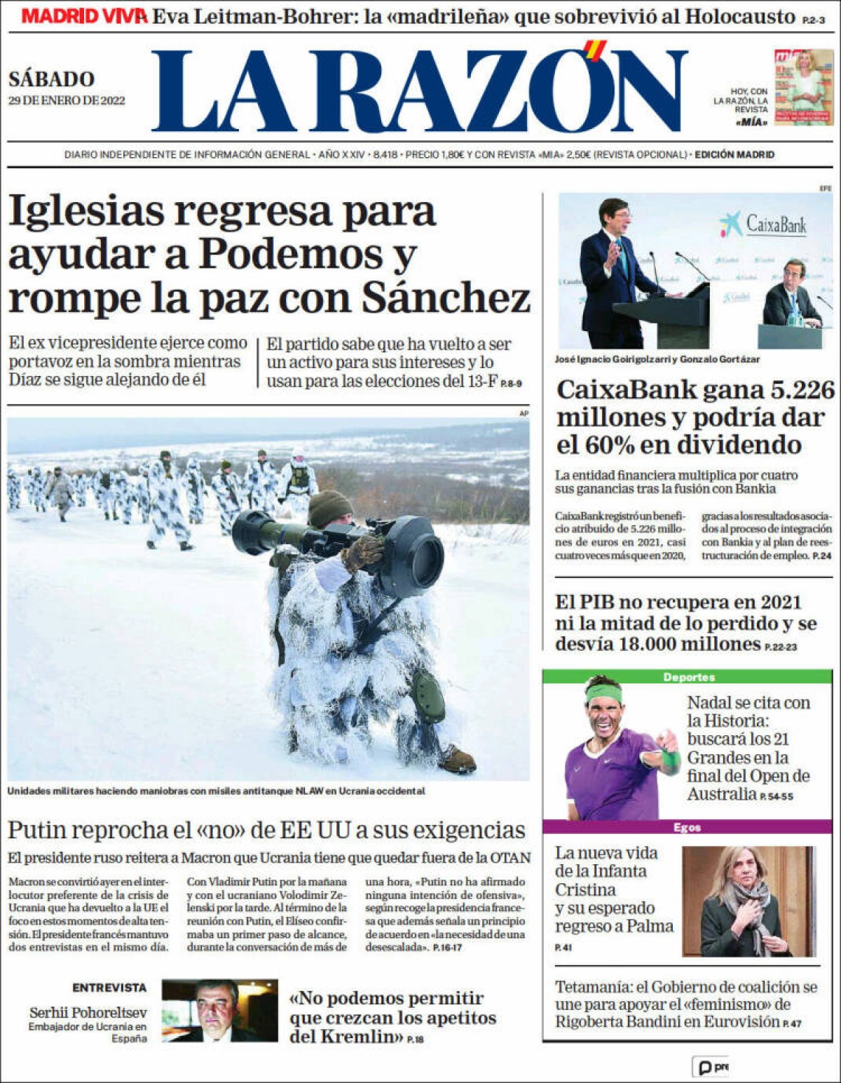 Portades | «Sanitat dona per superat el pic de la sisena onada, la més llarga de la pandèmia», a «La Vanguardia»