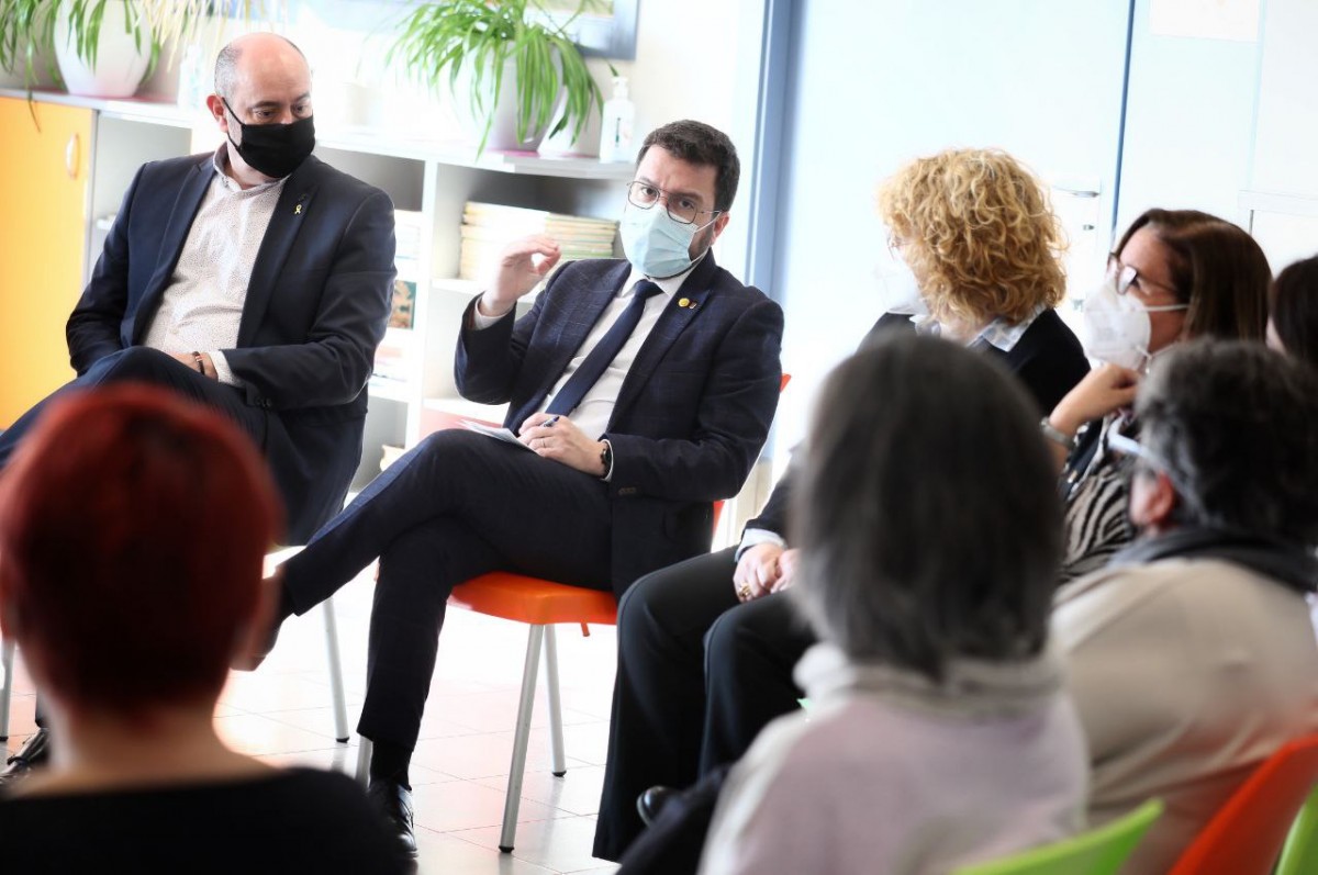 Aragonès esquiva la polèmica amb Lambán i prioritza la «sostenibilitat» dels Jocs d'Hivern