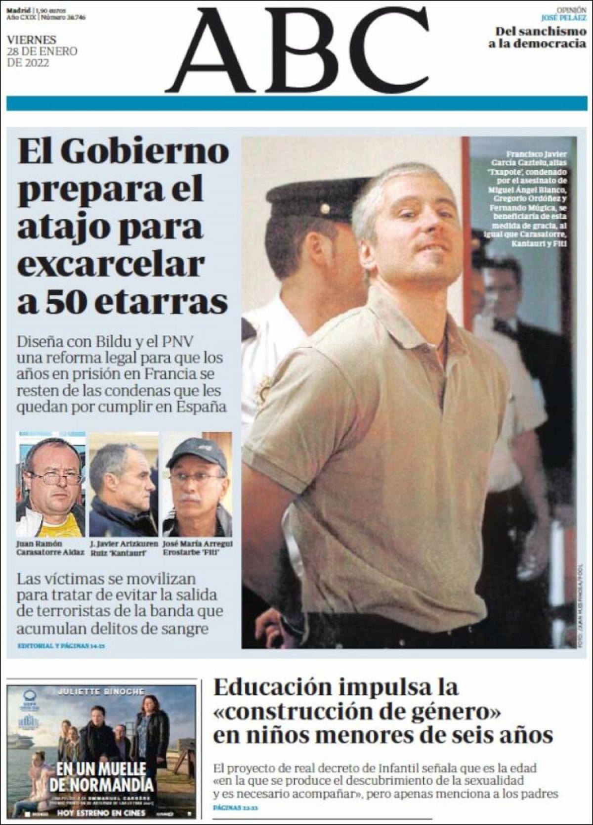 Portades | «El C2 de català serà obligatori per a mestres i professors el 2024», a l'«Ara»