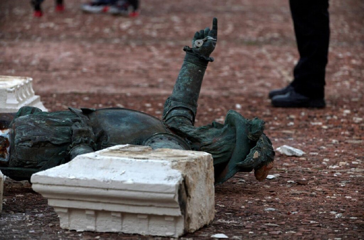 Destrossen una estàtua de la colonització espanyola a Puerto Rico