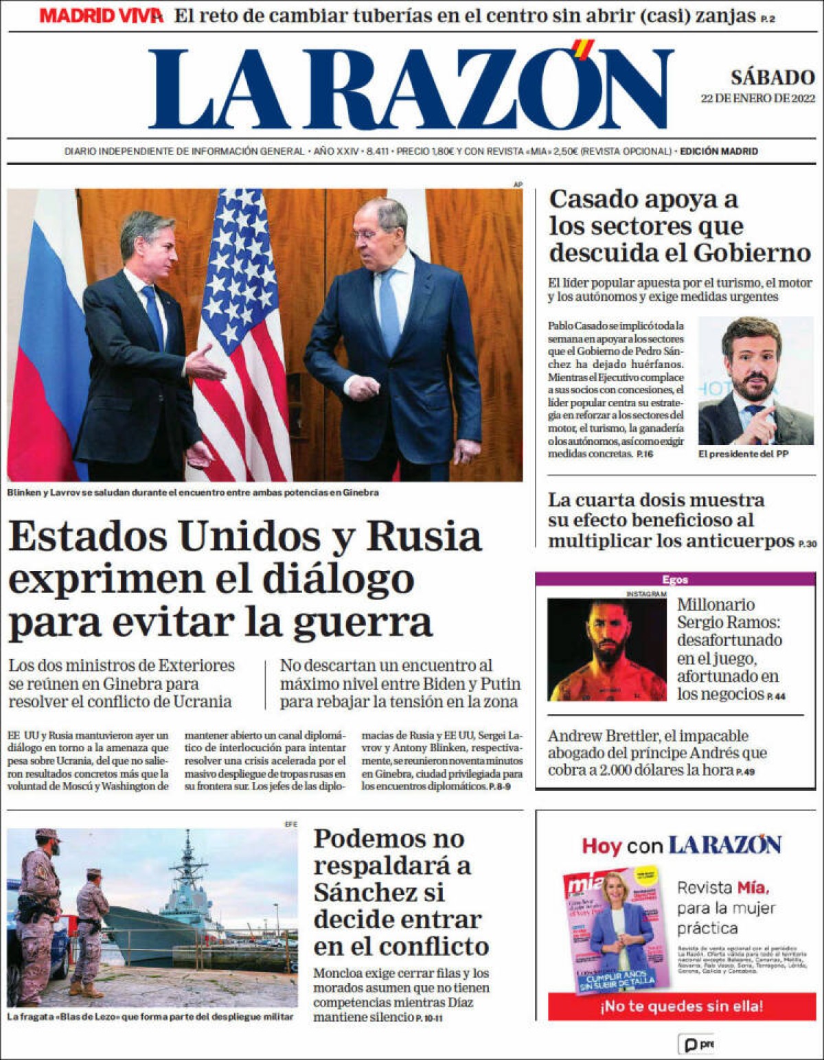 Portades | «Yolanda Díaz esquiva la campanya de Castella i Lleó per evitar el seu desgast», a l'«ABC»