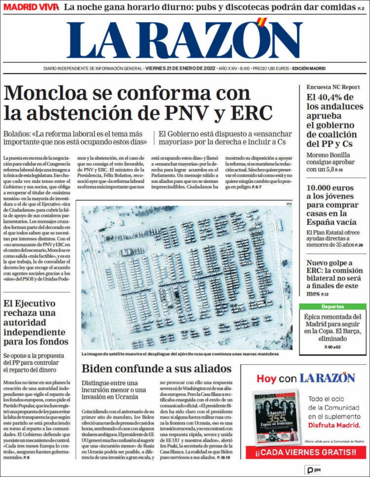 Portades | «Els pares demanen ajudes per conciliar davant la Covid», a «El Periódico»