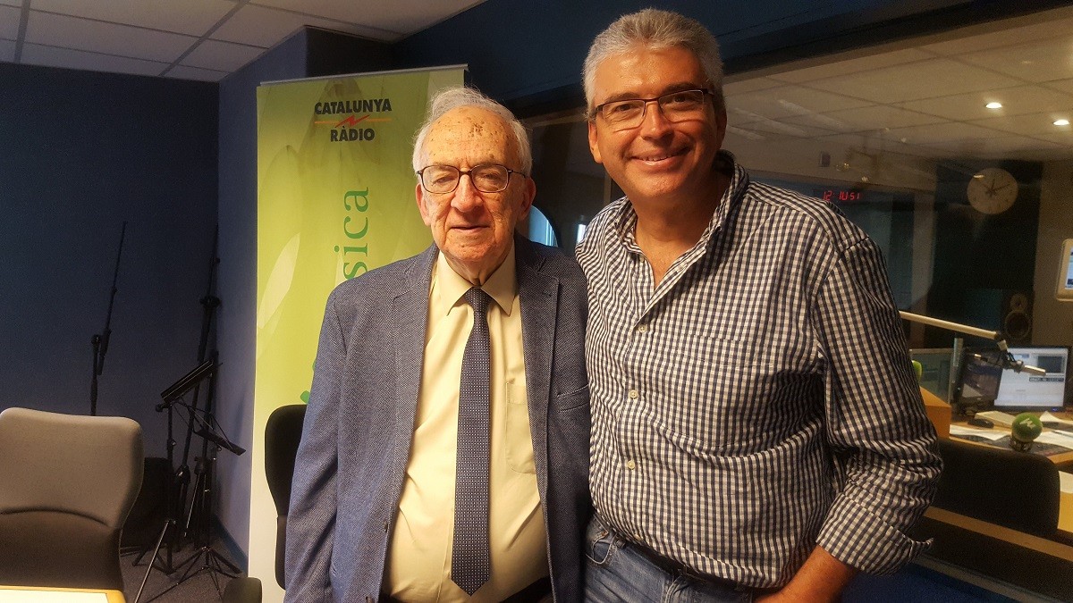 Jordi Maluquer, a l'esquerra, en un programa de Catalunya Ràdio. - 