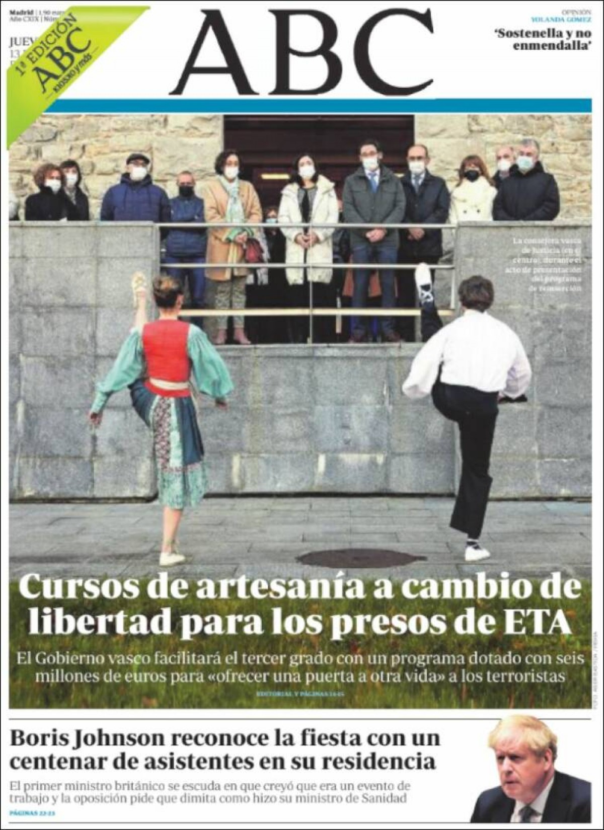 Portades | «El preu fix dels tests d'antígens vorejarà els 2,50 euros», a «La Vanguardia»