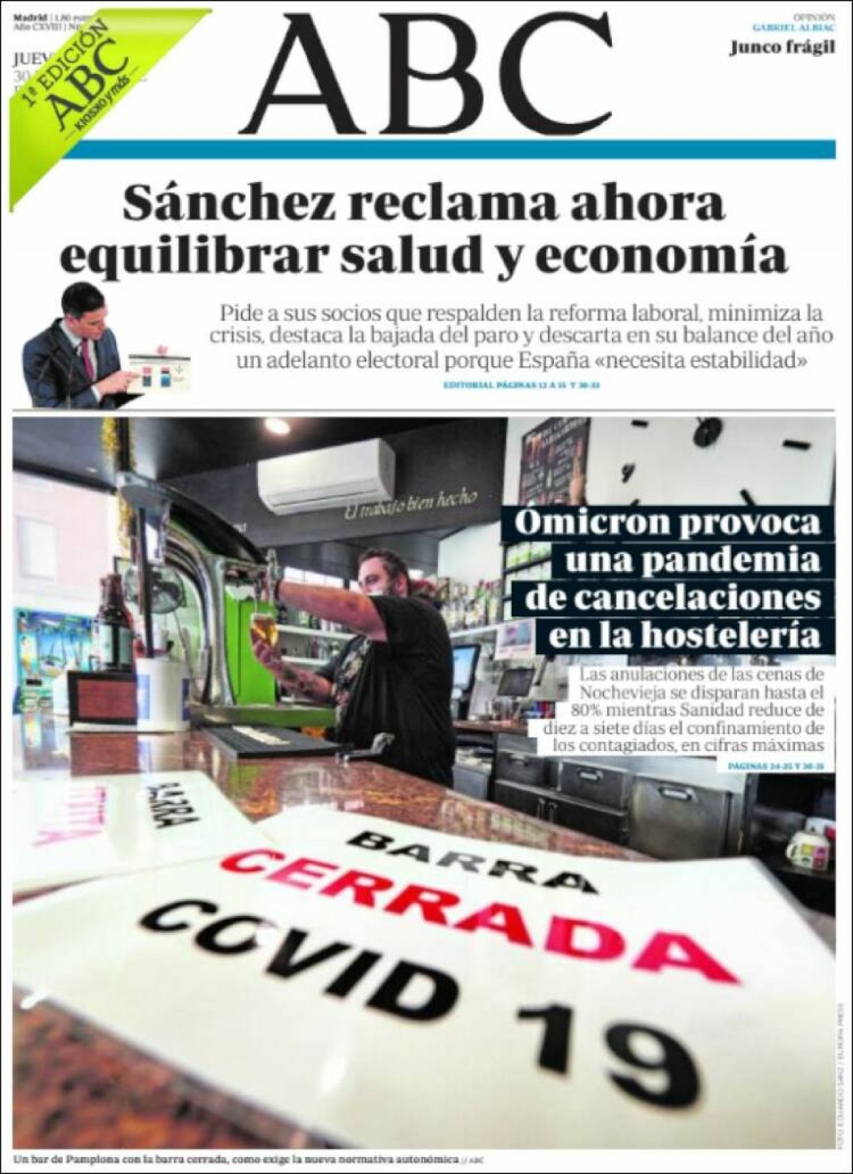Portades | «El taxi amenaça el Mobile», a «El Periódico»