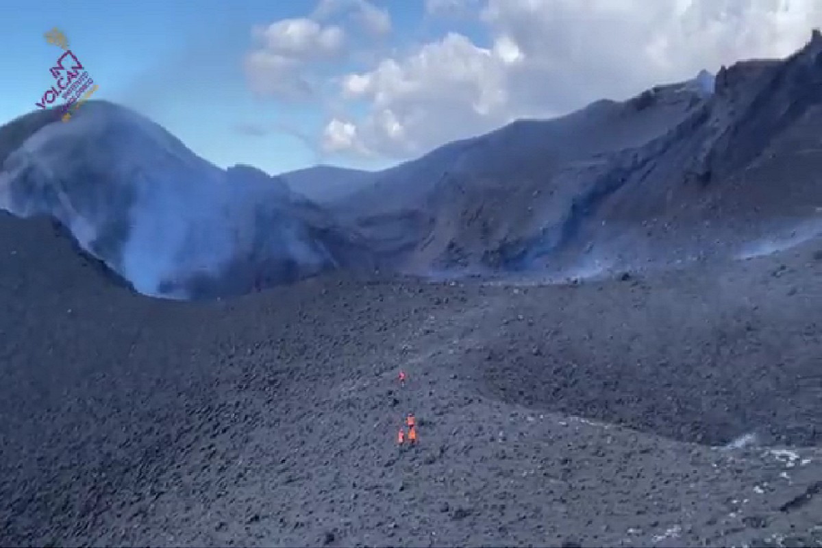 Vídeo | Així és el volcà de la Palma vist per dins