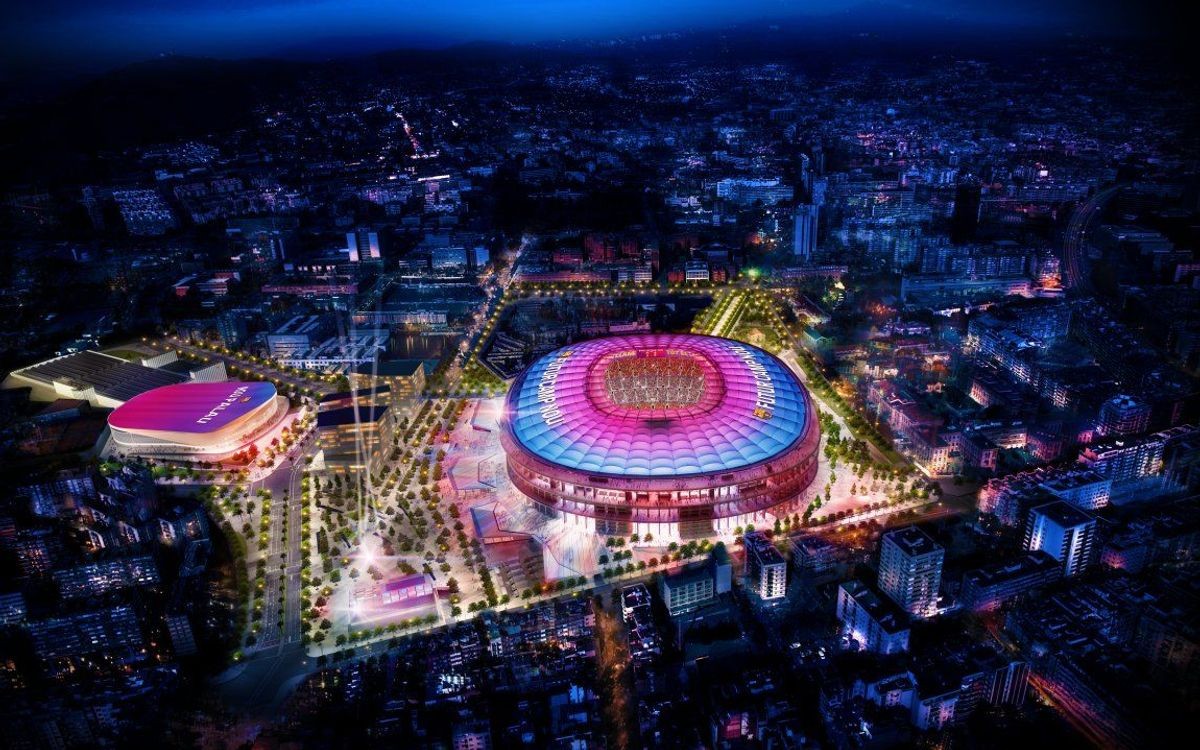 Projecció de l'Espai Barça - FCB