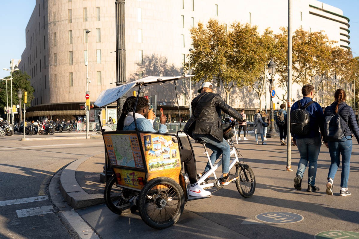 Barcelona prohibirà els bicitaxis durant mig any a diverses zones