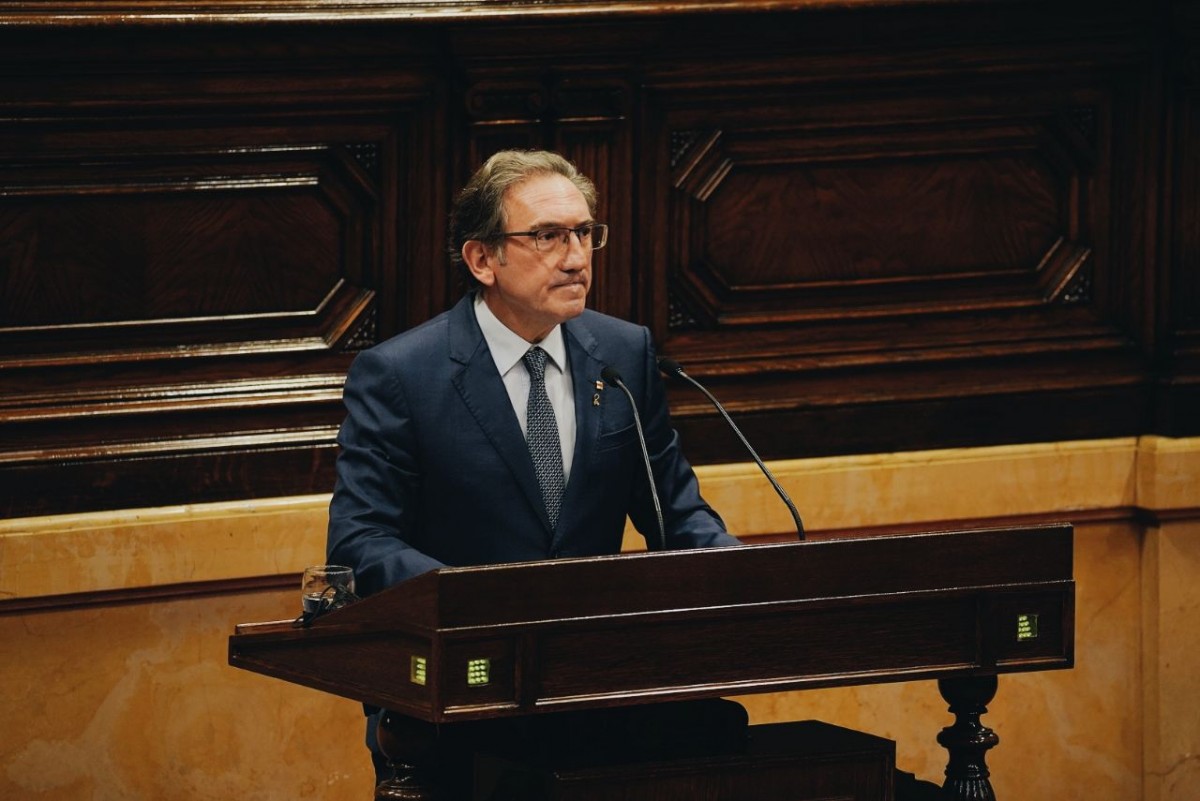 Jaume Giró, aquest dimarts al Parlament. - Frederic Esteve