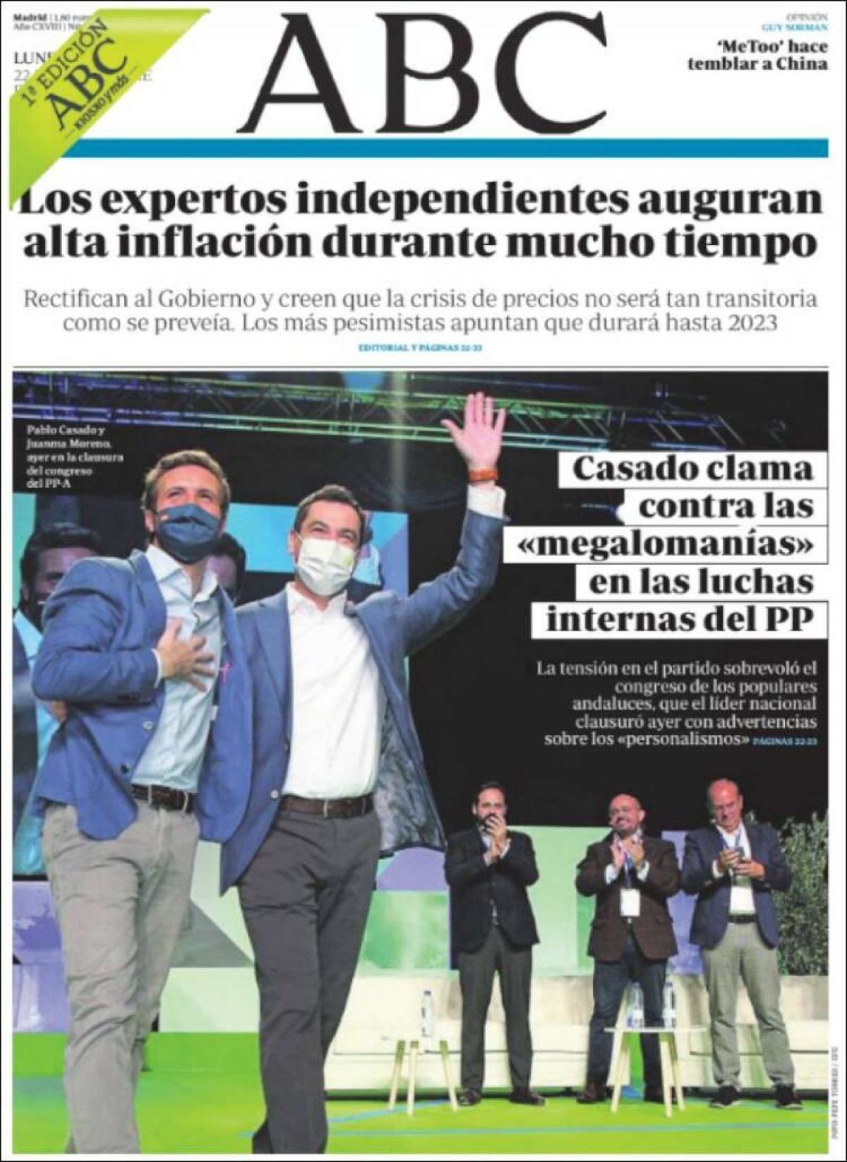 Portades | «El rebuig a les restriccions encén Europa», a «La Vanguardia»