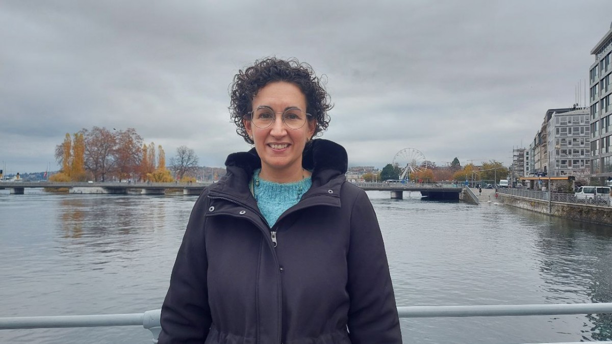 La secretària general d'ERC, Marta Rovira, a Ginebra - 