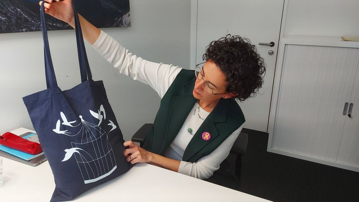 La secretària general d'ERC, Marta Rovira, a Ginebra - 