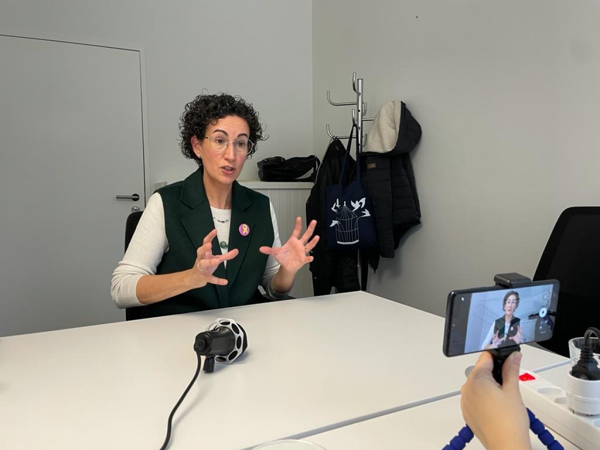 La secretària general d'ERC, Marta Rovira, a Ginebra - 