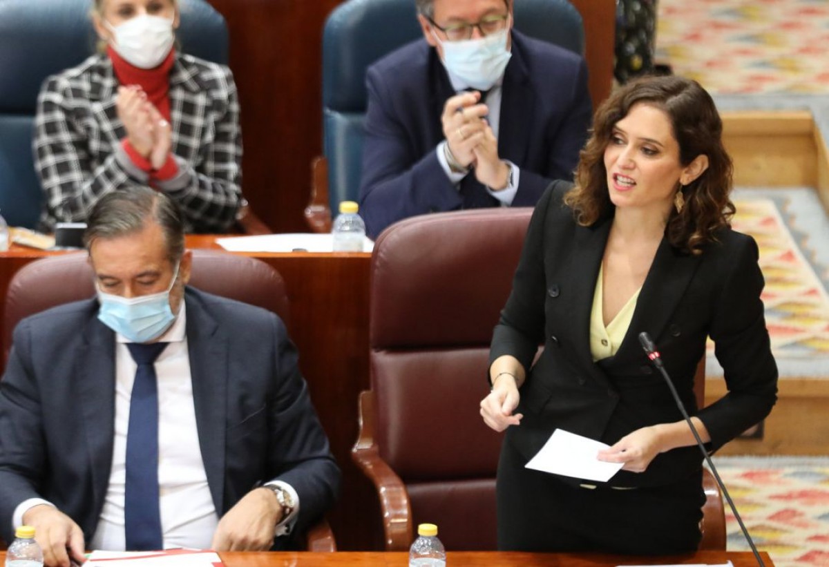 Ayuso, aquest dijous a l'assemblea de Madrid - Youtube