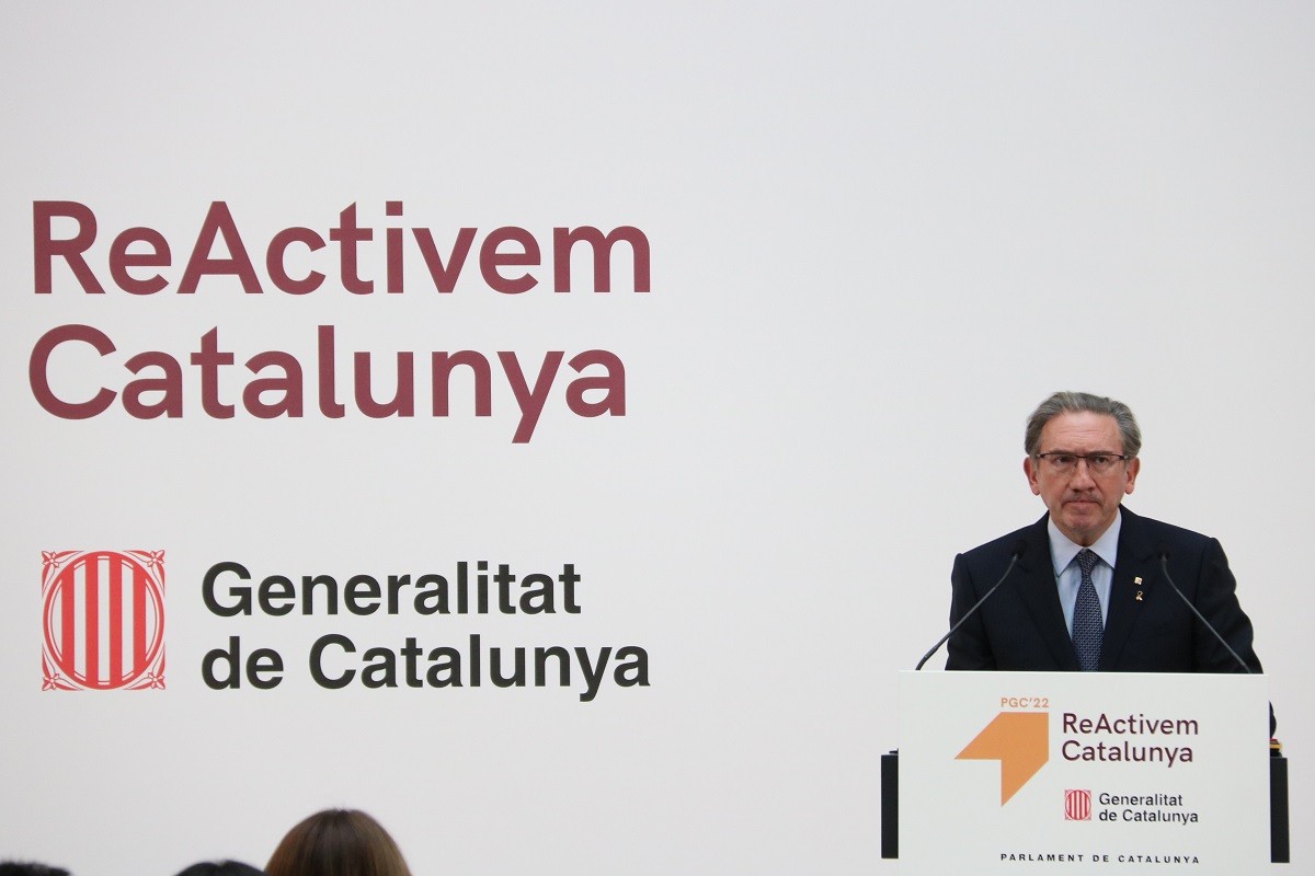 Jaume Giró, en la presentació dels pressupostos. - ACN