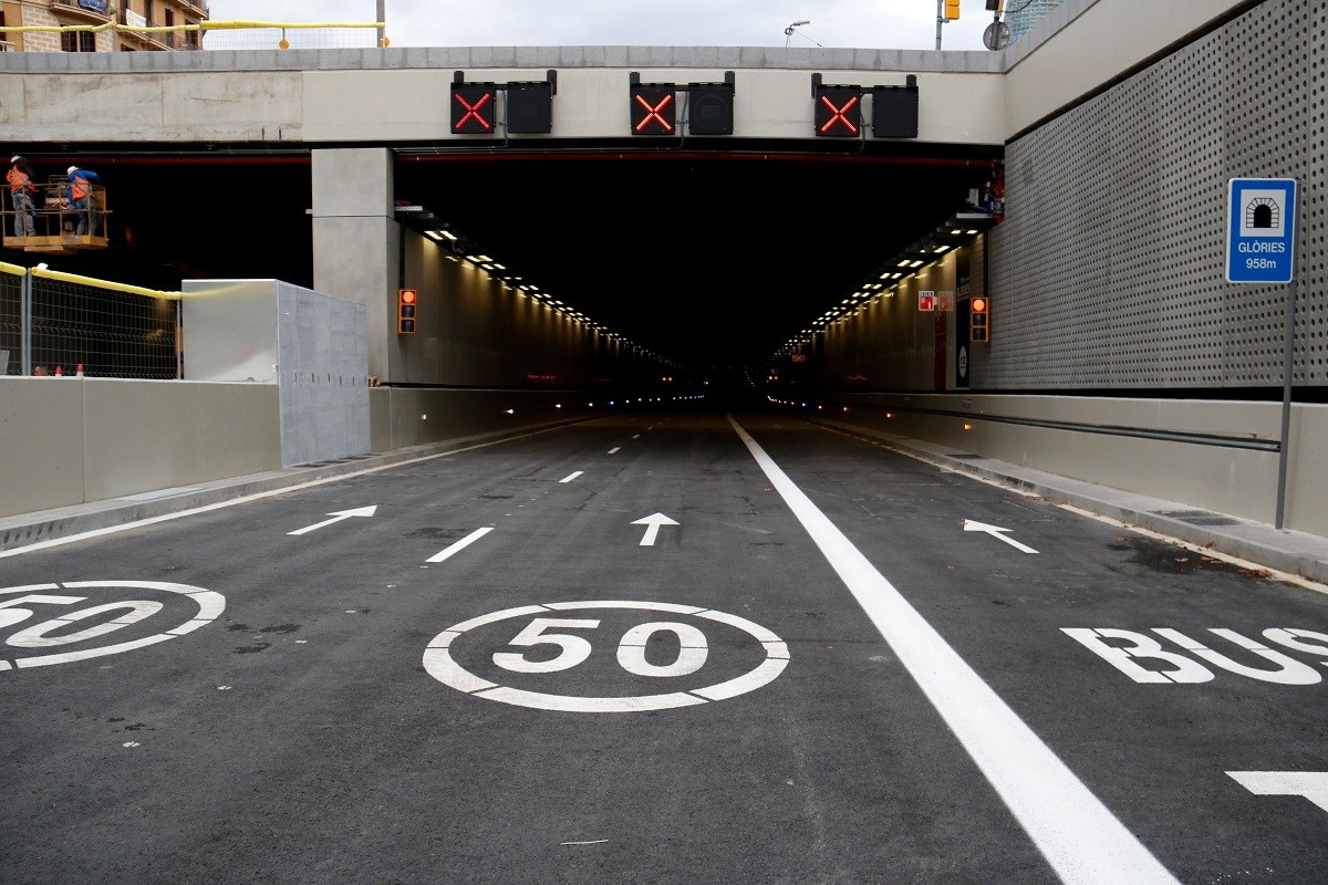 Ja es pot circular pel túnel de Glòries en sentit Besòs