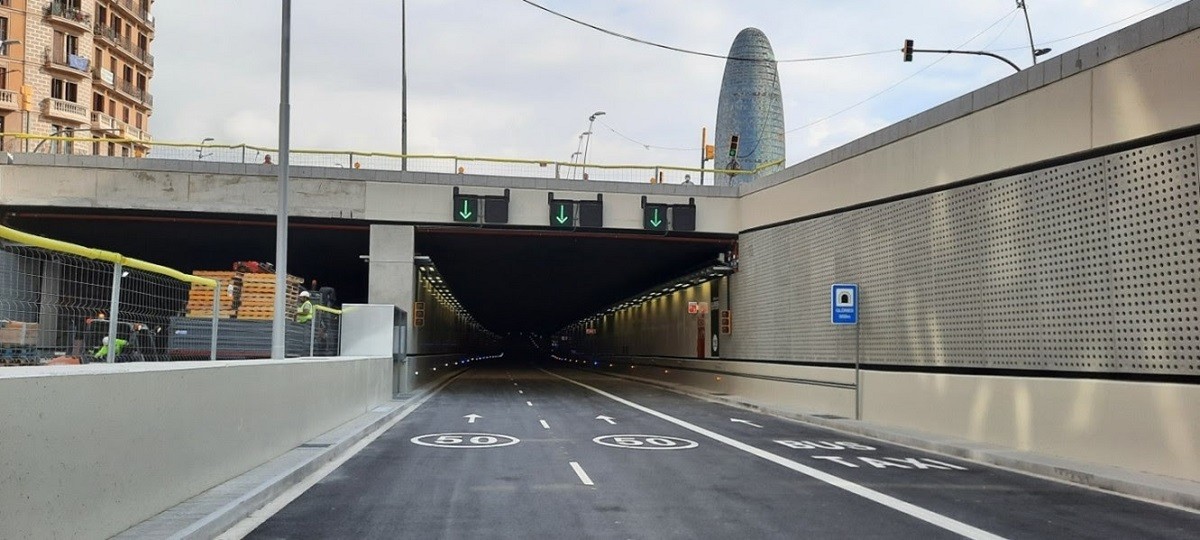 El túnel de Glòries en sentit Besòs obrirà el 6 de novembre