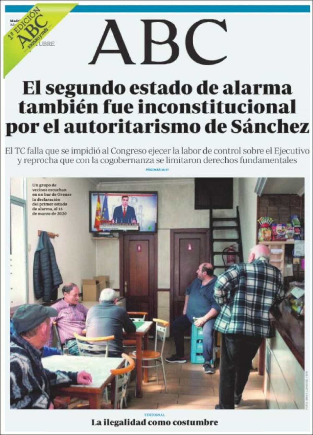 Portades | «El 40% de les dones prenen anticonceptius sense control mèdic», a «El Periódico»