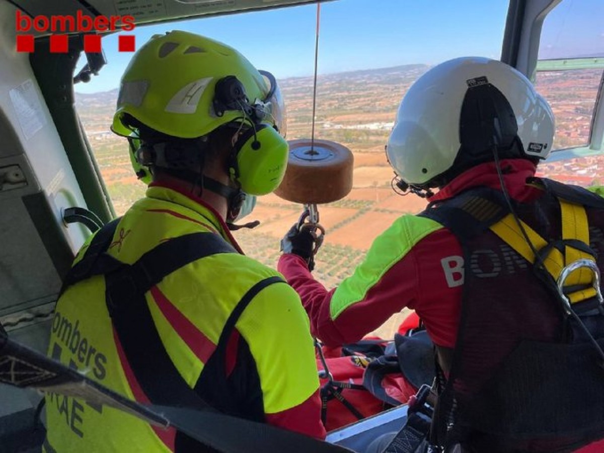 El rescat dels Bombers a Montblanc - Bombers