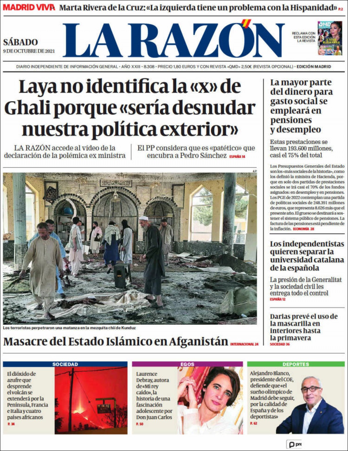 Portades | «Els joves de 20 anys són els més reticents a vacunar-se», a «El Periódico»