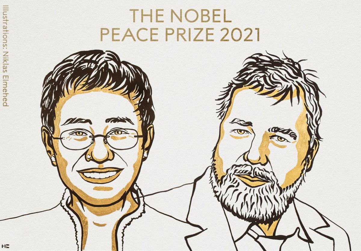 Els periodistes Maria Ressa i Dmitry Muratov guanyen el premi Nobel de la Pau