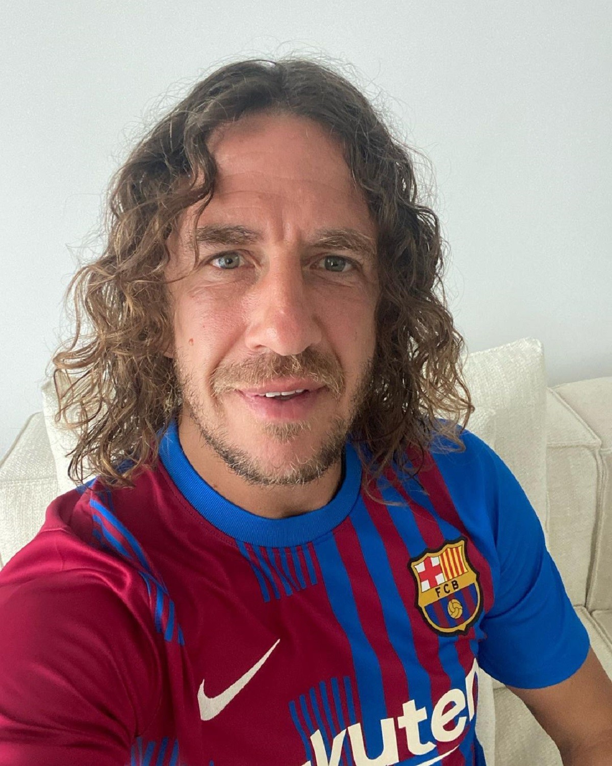 Carles Puyol, amb la samarreta del Barça - Instagram @carles5puyol