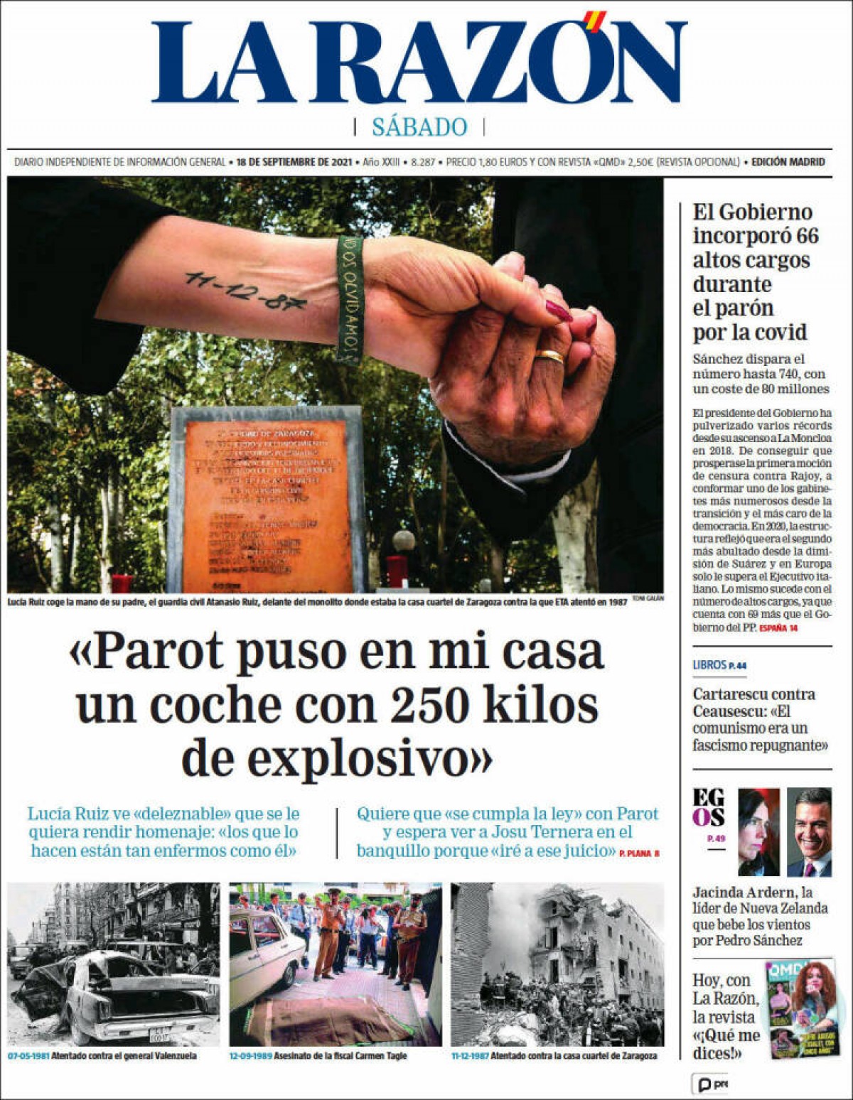 Portades | «Catalunya entreveu una vida normal a l'arribar a 5,6 milions de vacunats», a «El Periódico»