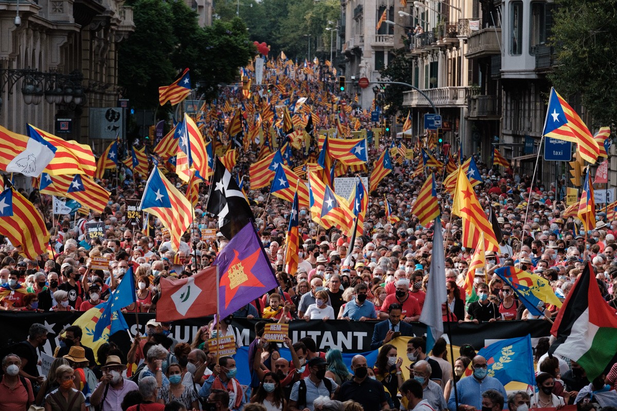 Manifestació de la DIada del 2021. - Adrià Costa
