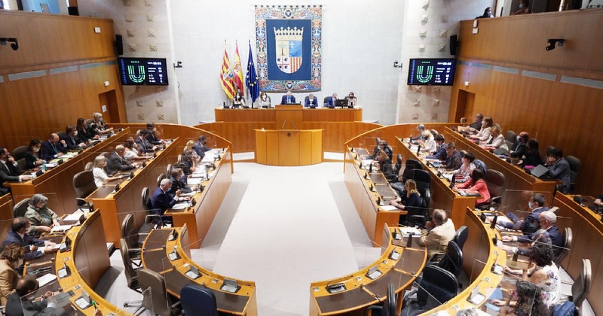El Parlament aragonès - Europa Press