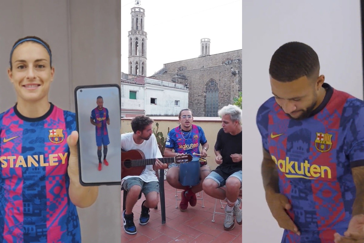 El Barça presenta l'equipació exclusiva per a la Champions a ritme d'Stay Homas