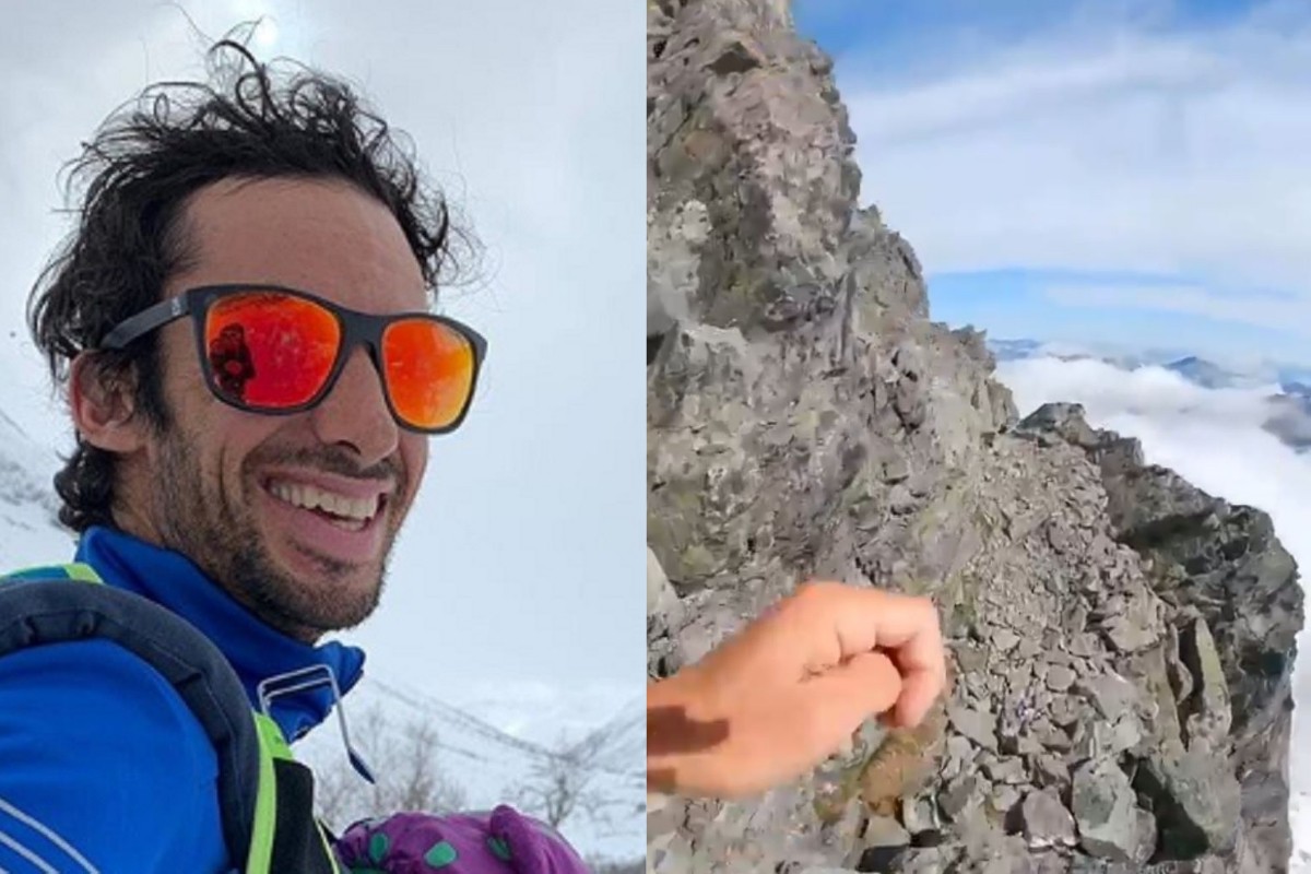 L'última de Kilian Jornet: vídeo d'infart fregant l'abisme 