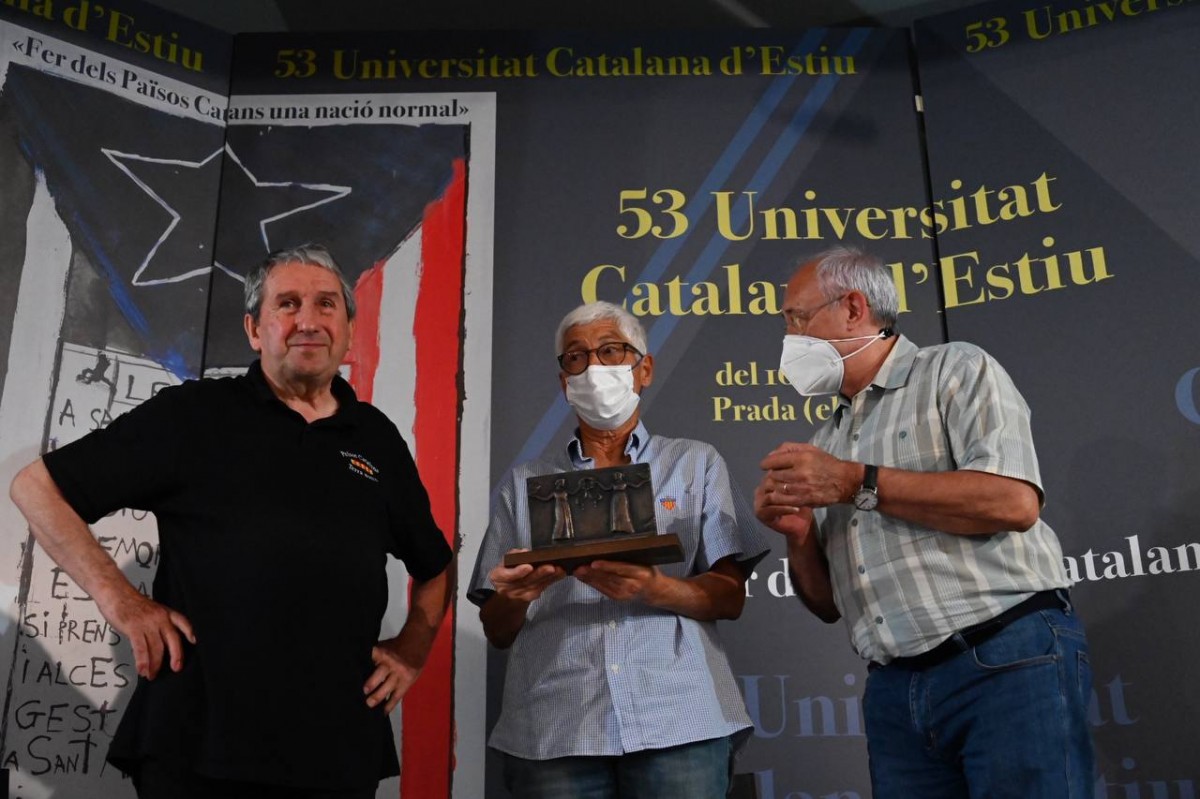 Prada i la seva gent reben el Premi Canigó a la Universitat Catalana d'Estiu