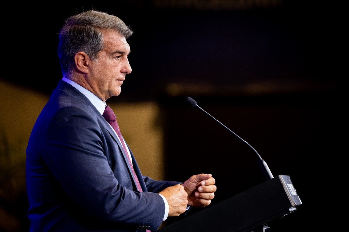 Joan Laporta, aquest dilluns. - FCB