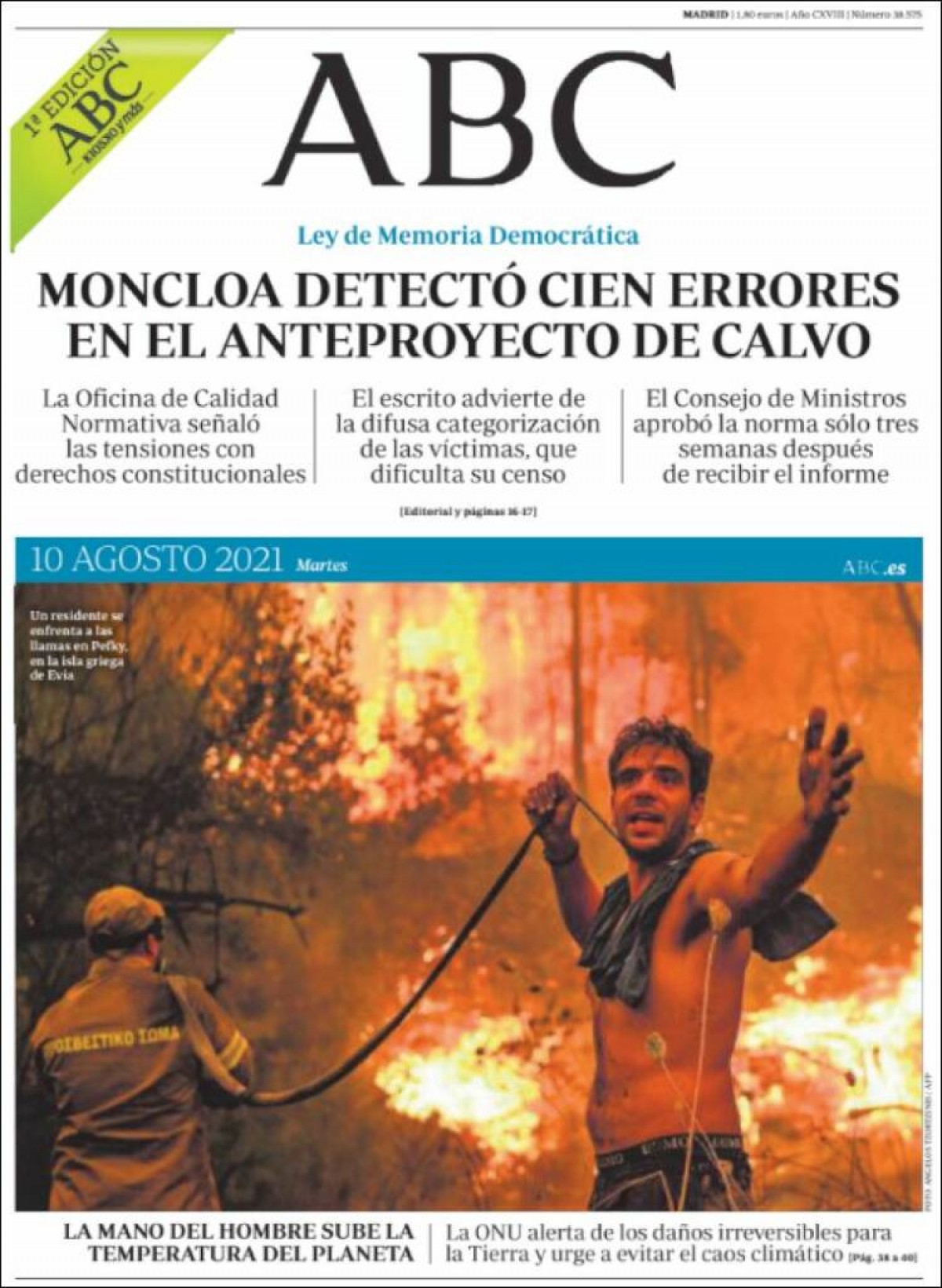 Portades | «Madrid aporta a les altres autonomies 6.000 milions, el triple que Catalunya», a «La Razón»