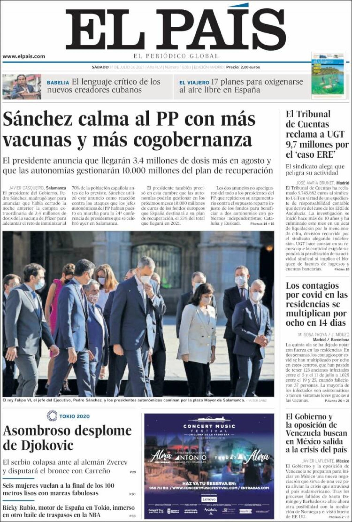 Portades | Les portades desgranen la conferència de presidents