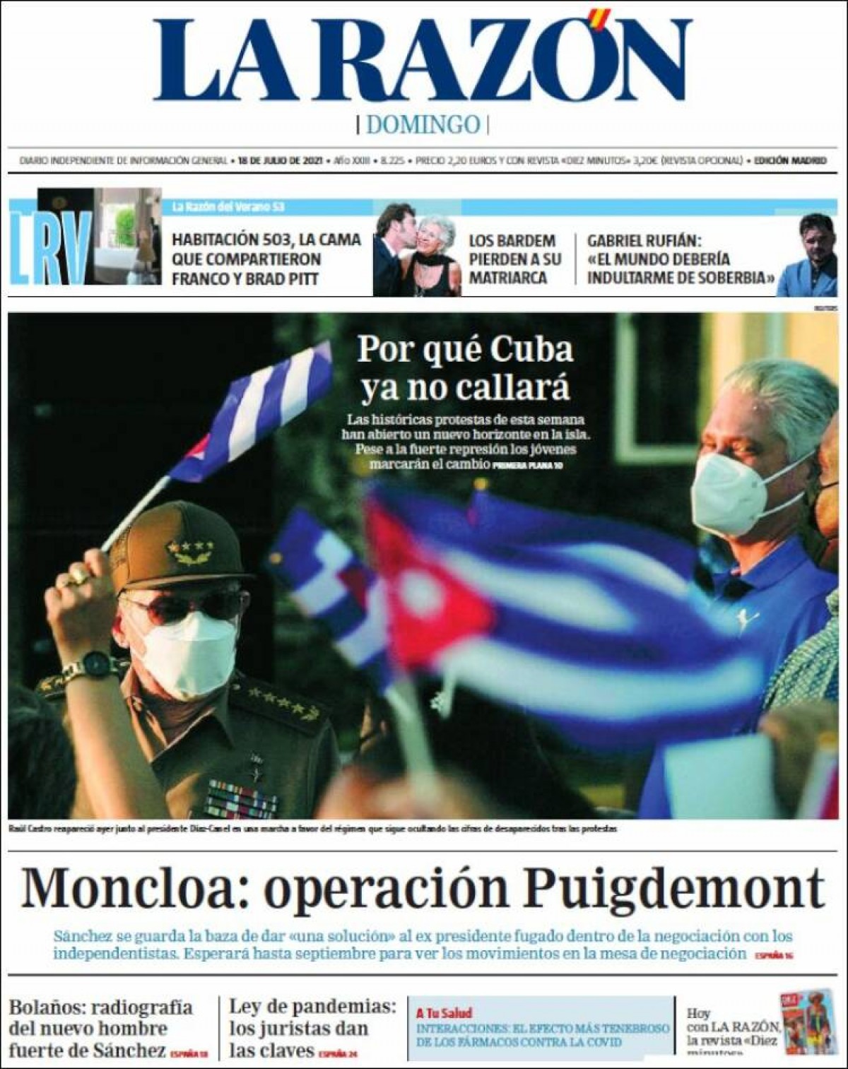 Portades | «La pandèmia s'allargarà fins al 2023 pel retard a vacunar els països pobres», a «La Vanguardia»