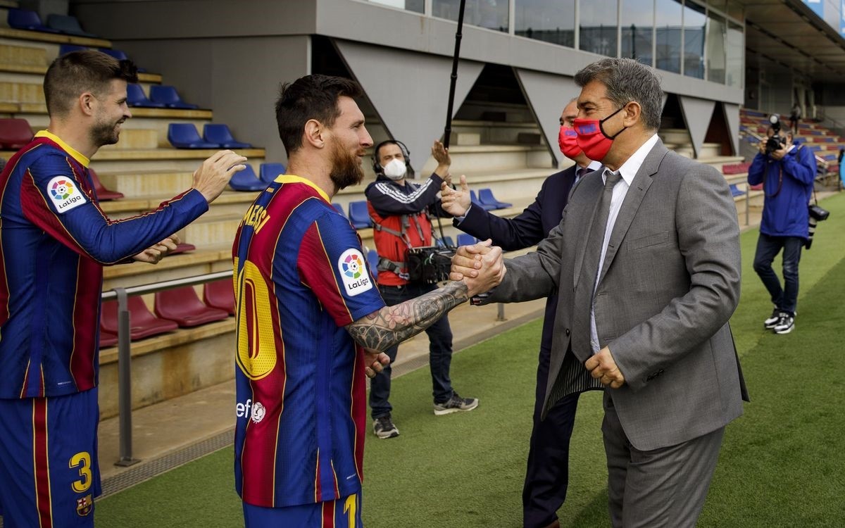 Laporta confessa l'amor per Messi: «Tinc dolços somnis amb ell»